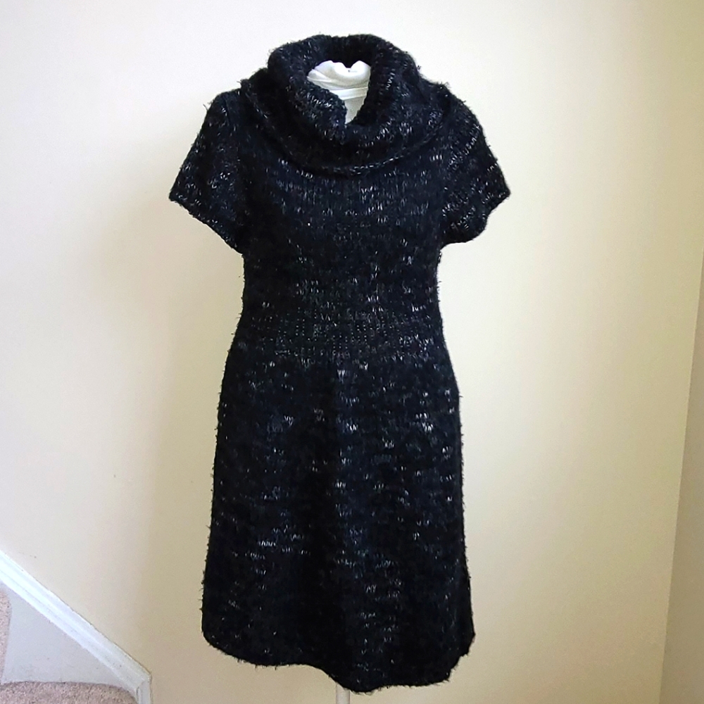 Black & Grey Sweater Dress